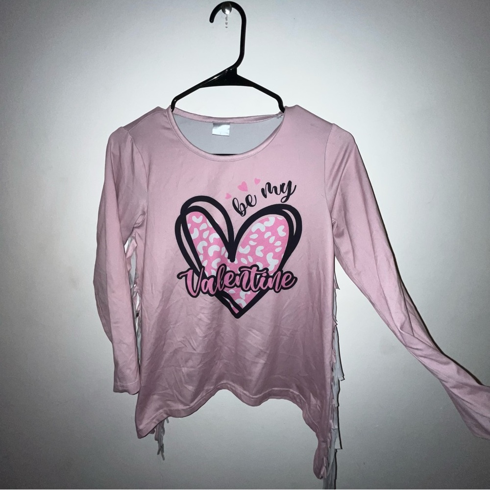 Pink 'Be My Valentine' Kids Long Sleeve Top